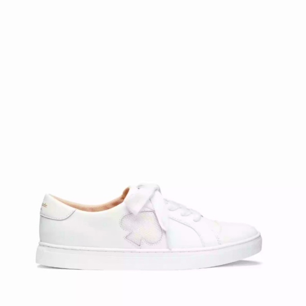 Kate Spade Fez White Leather Upper Sneakers